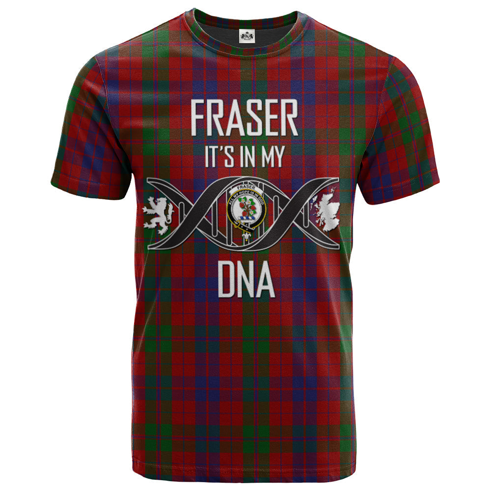 Printivon Fraser 02 Clan DNA In Me Tartan Crest T Shirt