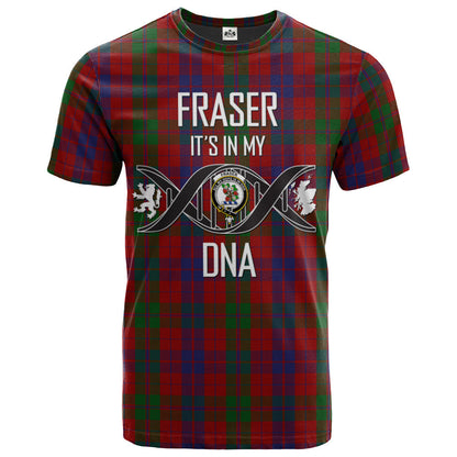 Printivon Fraser 02 Clan DNA In Me Tartan Crest T Shirt