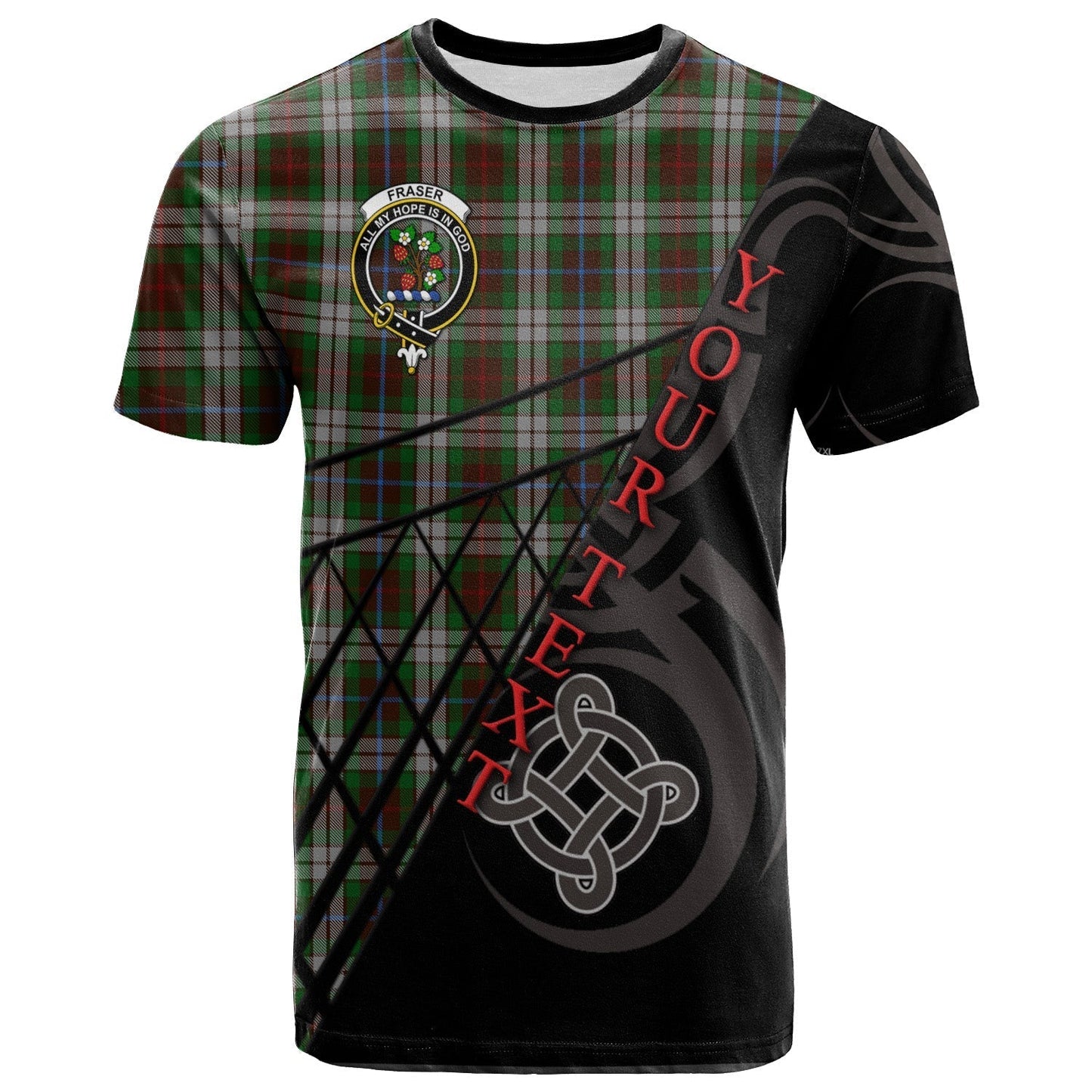 Printivon Fraser Hunting Dress T Shirt Pattern Celtic 