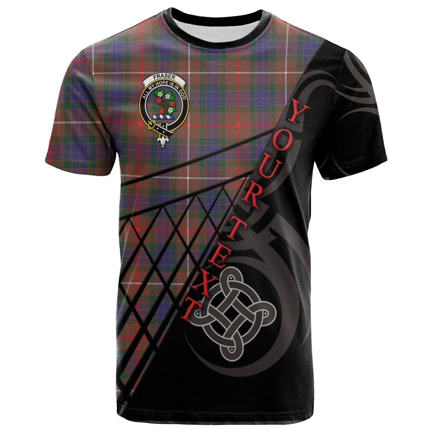 Printivon Fraser Hunting Modern T Shirt Pattern Celtic 