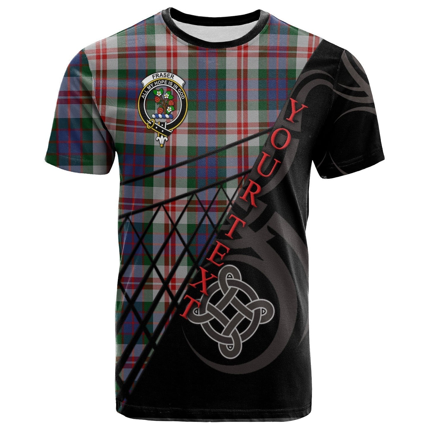 Printivon Fraser Red Dress T Shirt Pattern Celtic 