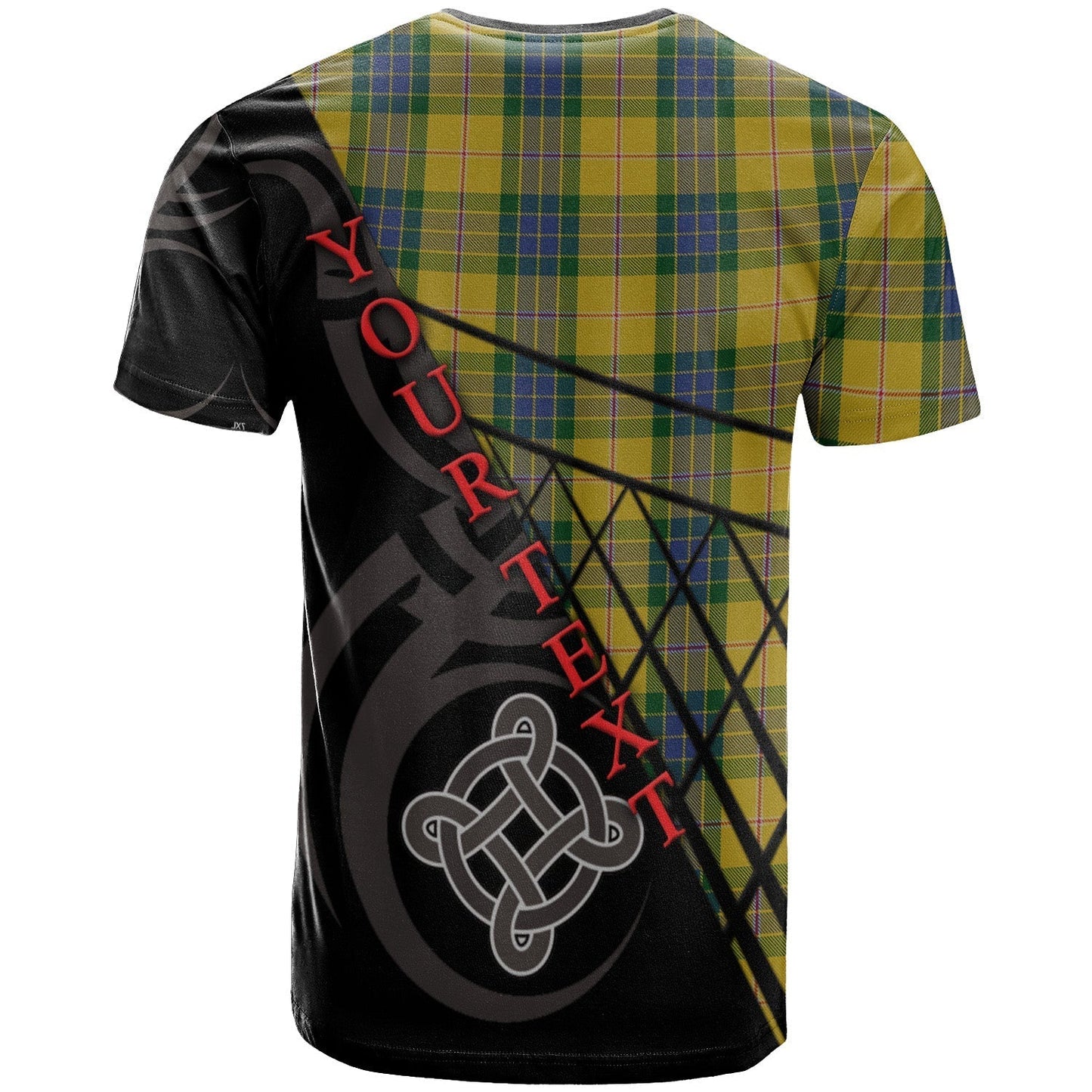 Printivon Fraser Yellow T Shirt Pattern Celtic