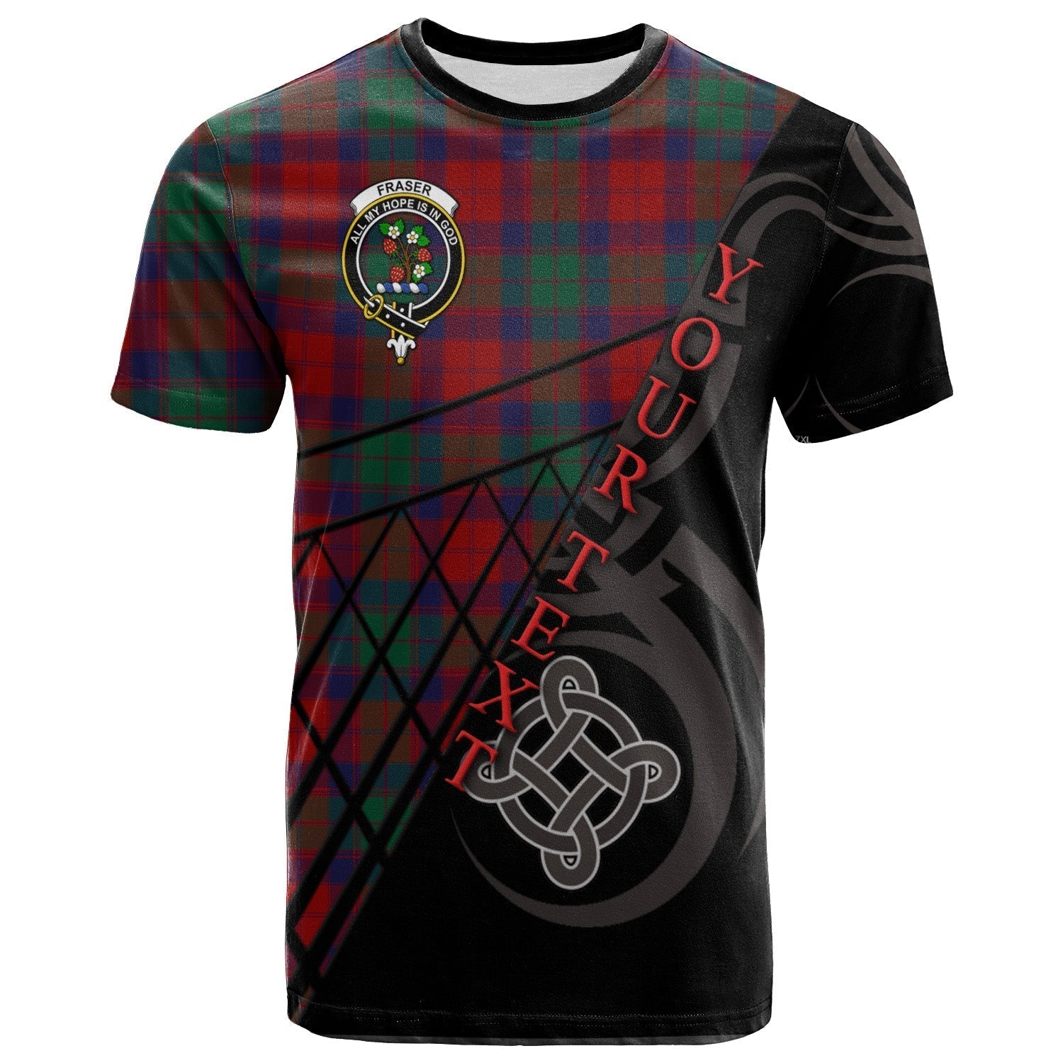 Printivon Fraser of Altyre T Shirt Pattern Celtic 