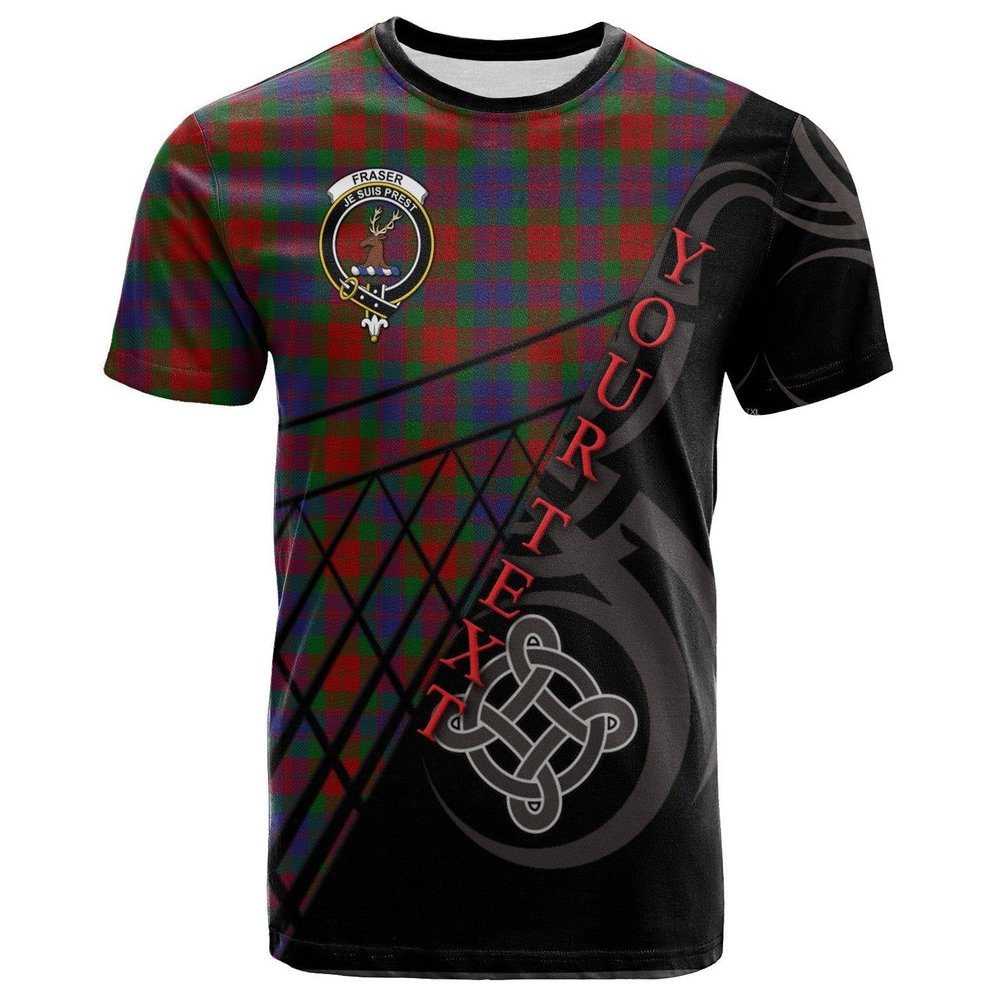 Printivon Fraser of Stratherrick T Shirt Pattern Celtic 