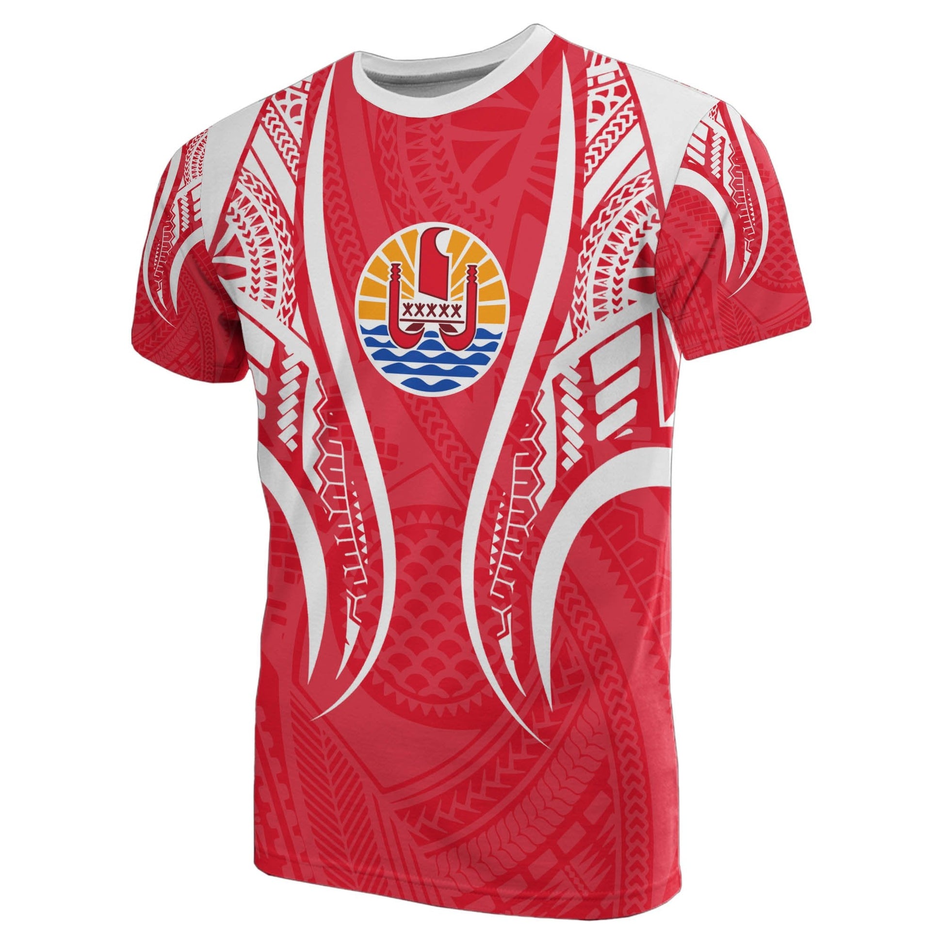 French Polynesia T Shirt French Polynesia Coat Of Arms Polynesian Stylized