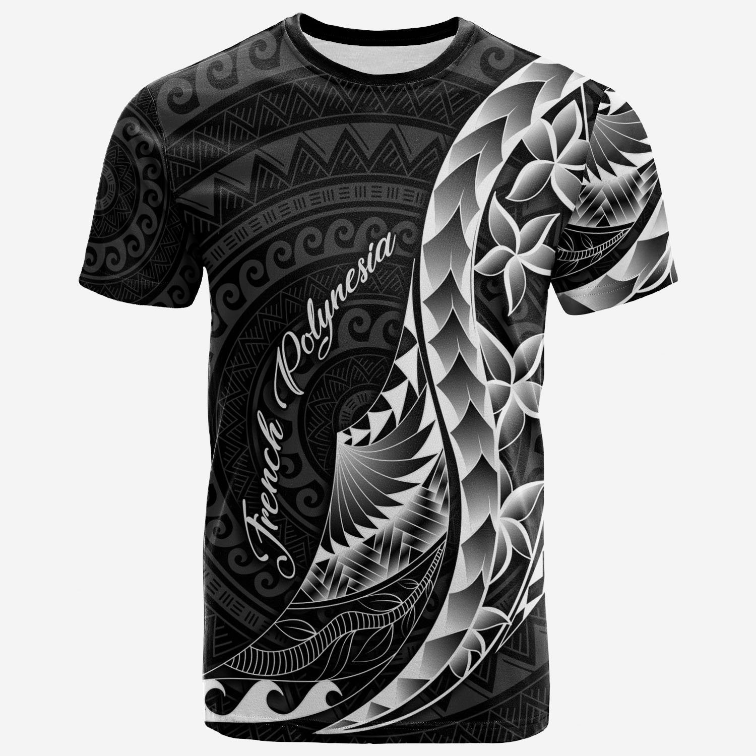 French Polynesia T Shirt Polynesian Pattern Style