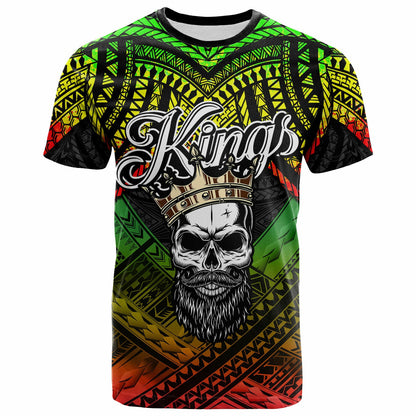 Hawaii Custom Personalised T Shirt The Kings Of Maui With Hawaiian Reggage Tribal Patterns T Shirt