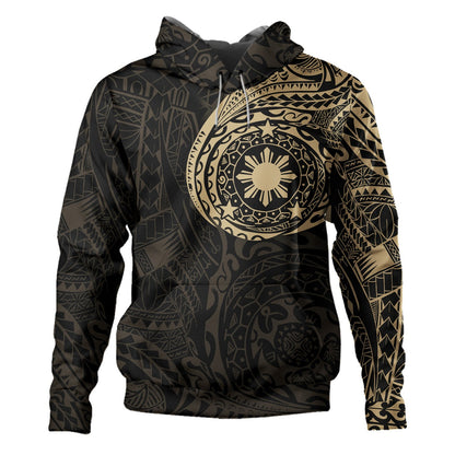 Philippines Filipinos Polynesian Tattoo Style Unisex Printed Zip Hoodie