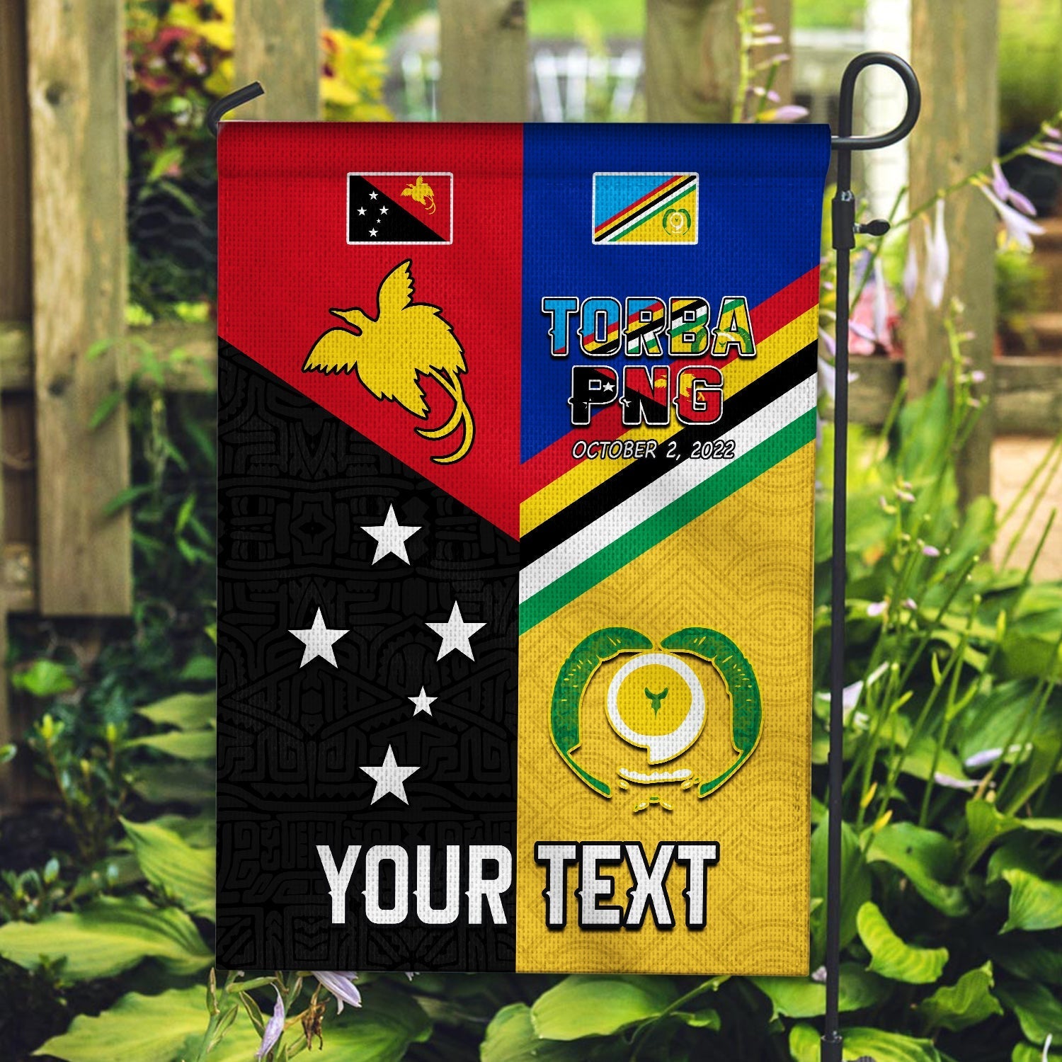 (Custom Personalised) Torba PNG Day Flag 2022 Simple Polynesia