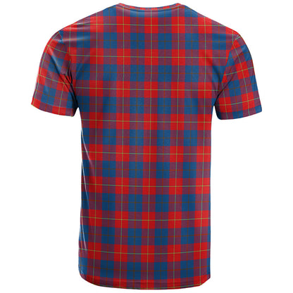 Printivon Galloway Red Clan DNA In Me Tartan Crest T Shirt
