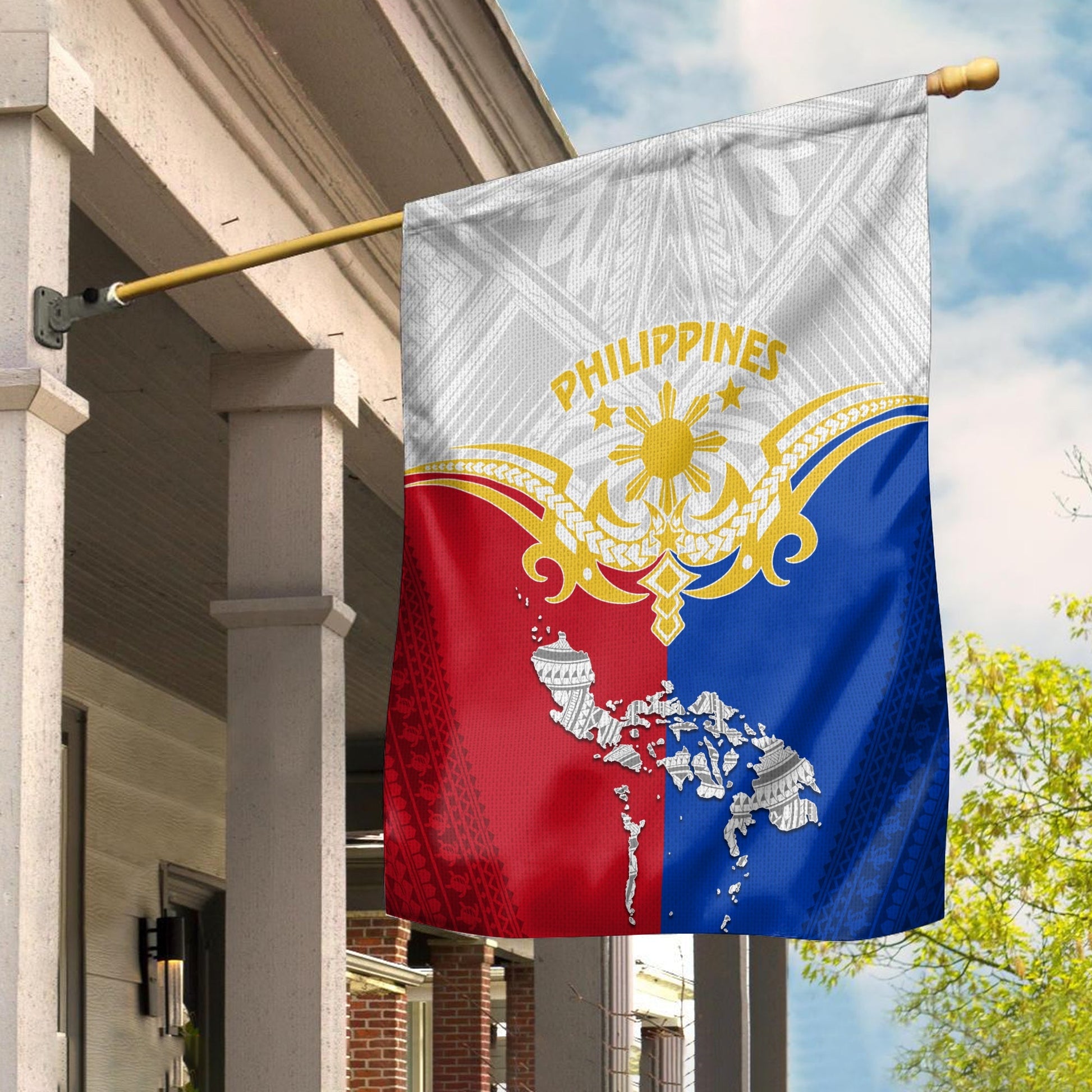 Philippines Garden Flag Tribal Mix Style Garden Flag