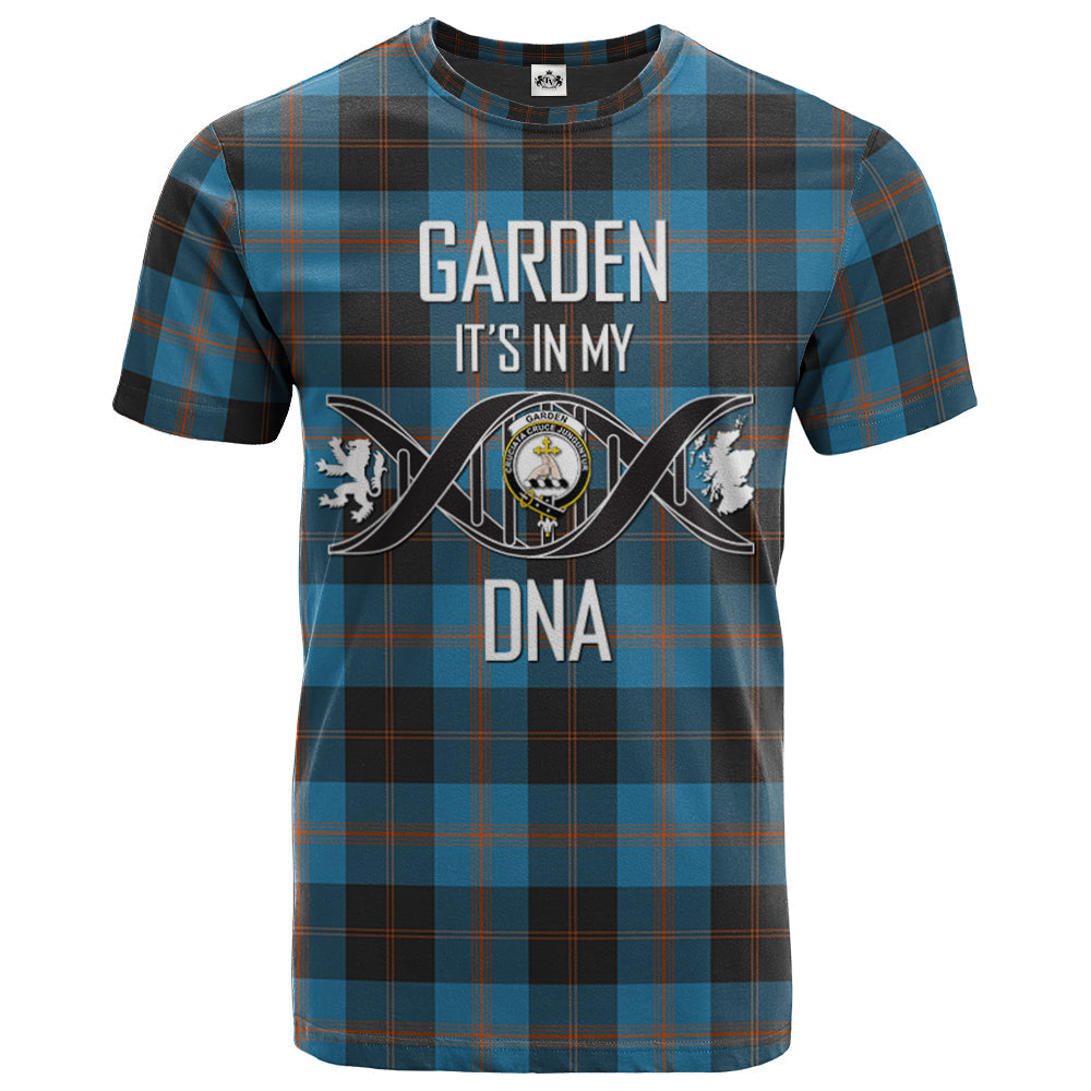 Printivon Garden Clan DNA In Me Tartan Crest T Shirt