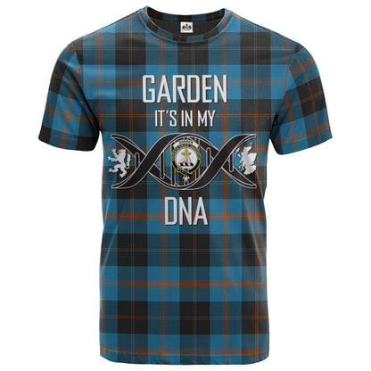Printivon Garden Clan DNA In Me Tartan Crest T Shirt