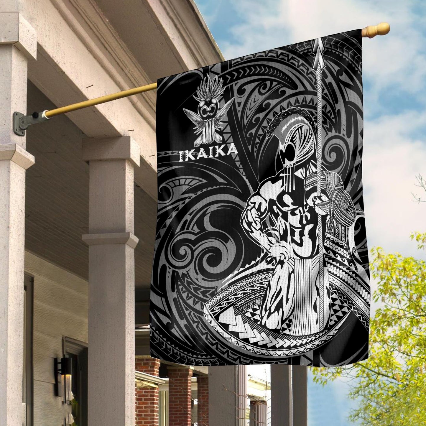 Hawaii Ikaika Warrior Garden Flag