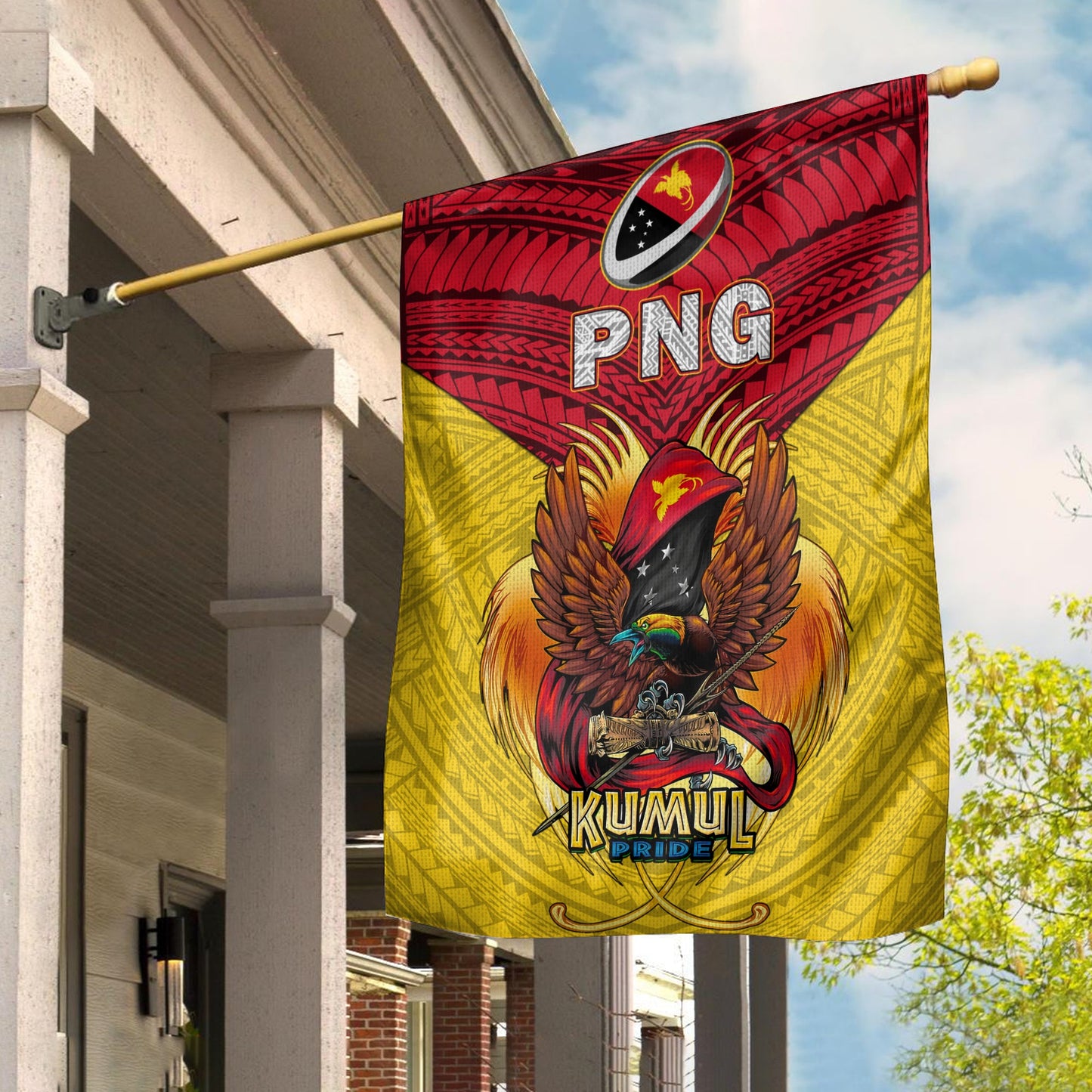 Papua New Guinea Rugby Kumul Pride Flag