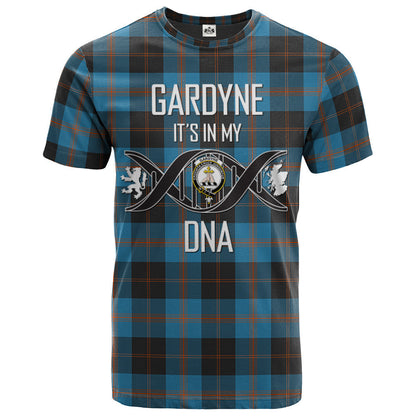 Printivon Gardyne (Garden) Clan DNA In Me Tartan Crest T Shirt