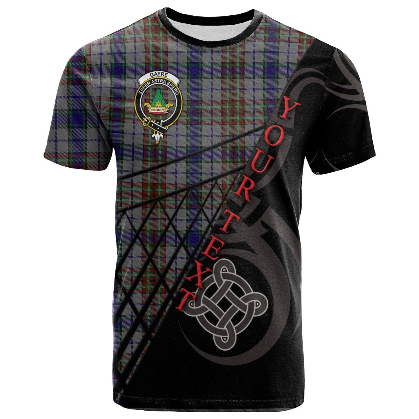 Printivon Gayre Hunting T Shirt Pattern Celtic 