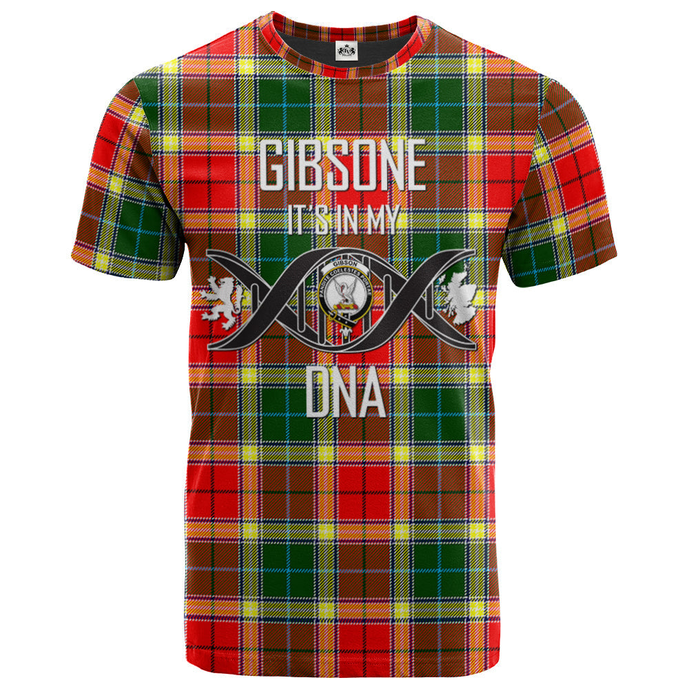 Printivon Gibsone (Gibson Gibbs) 03 Clan DNA In Me Tartan Crest T Shirt