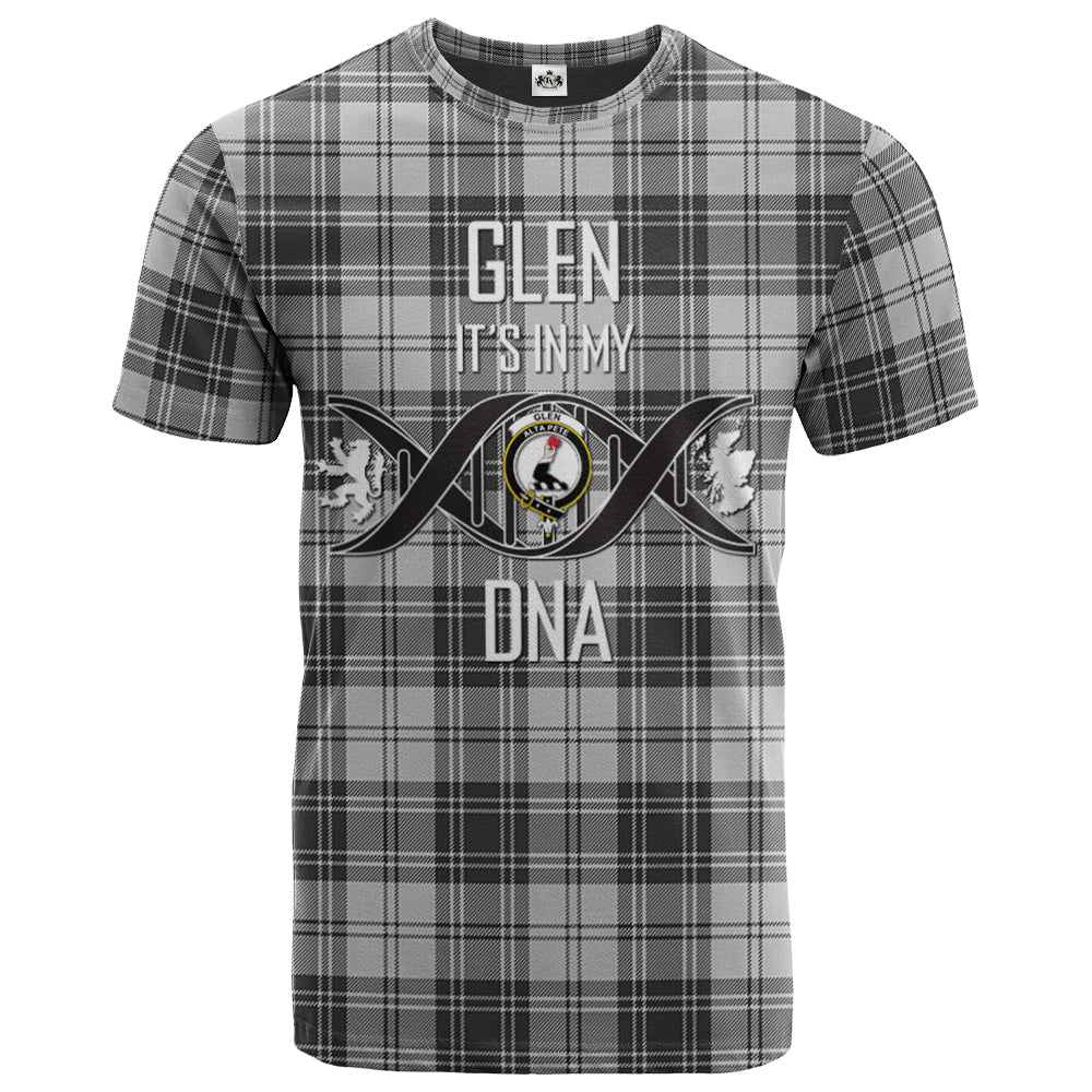 Printivon Glen Clan DNA In Me Tartan Crest T Shirt