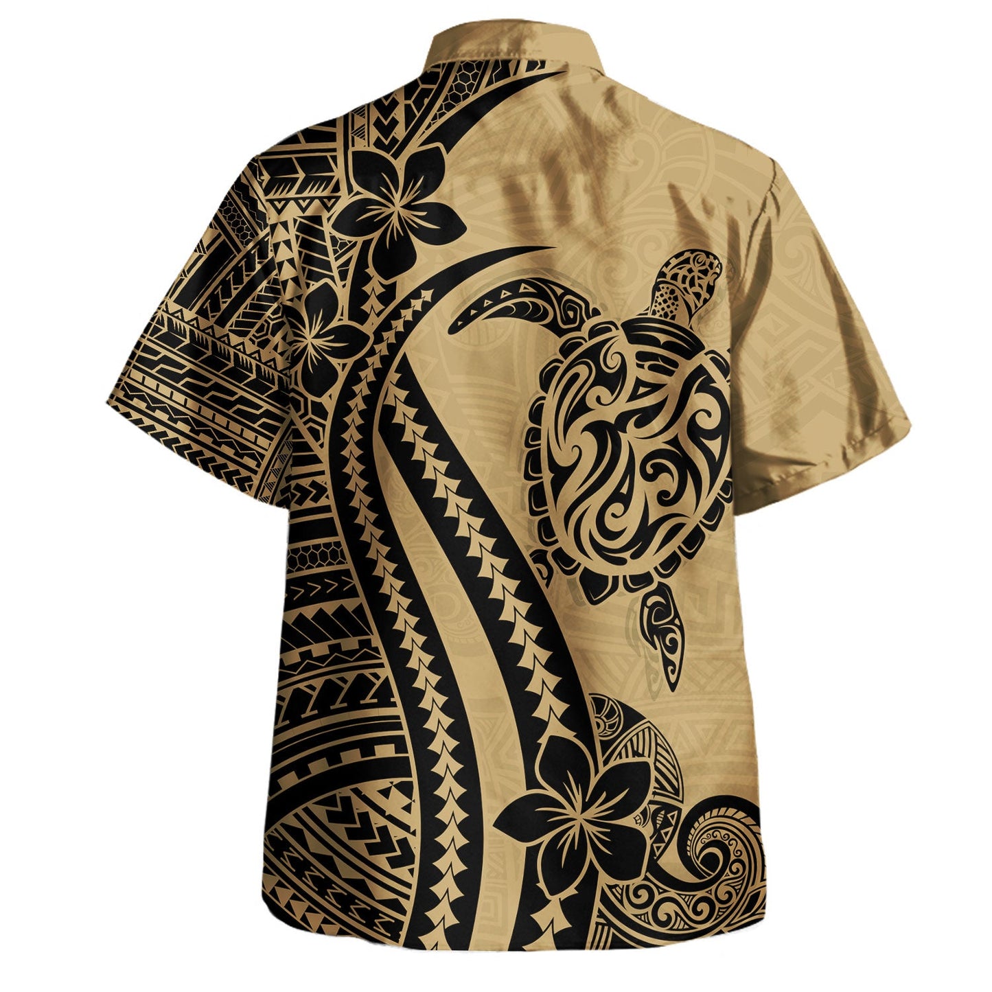 Hawaii Hawaiian Shirt Turtle Polynesia Tattoo Ocean Soul Polynesian Tribal Yellow Short Sleeve Shirt