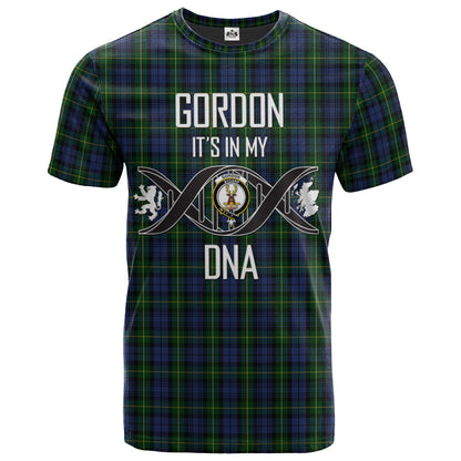 Printivon Gordon 01 Clan DNA In Me Tartan Crest T Shirt