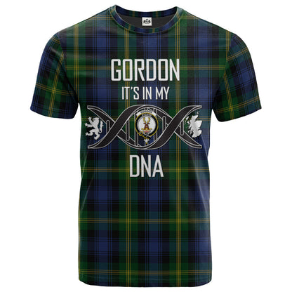 Printivon Gordon 02 Clan DNA In Me Tartan Crest T Shirt