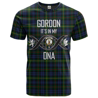 Printivon Gordon 04 Clan DNA In Me Tartan Crest T Shirt