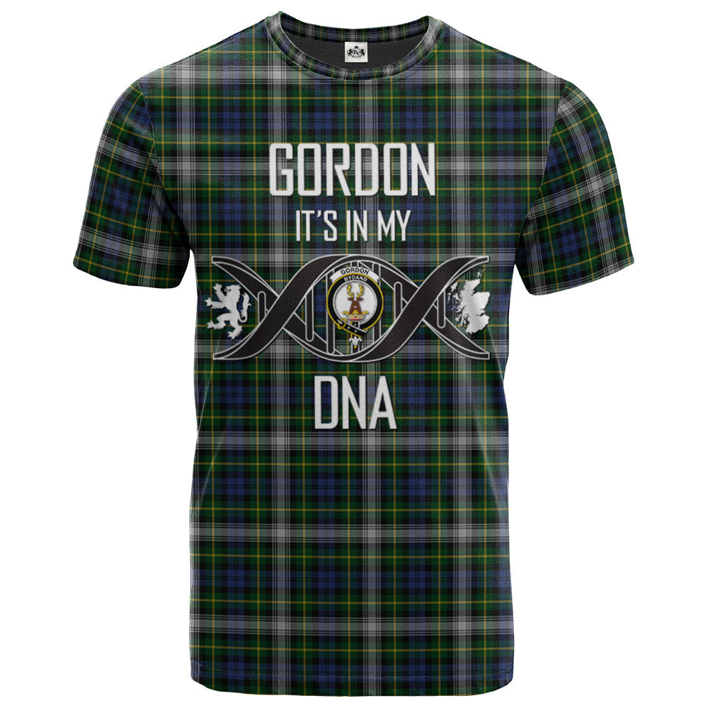 Printivon Gordon Dress 02 Clan DNA In Me Tartan Crest T Shirt