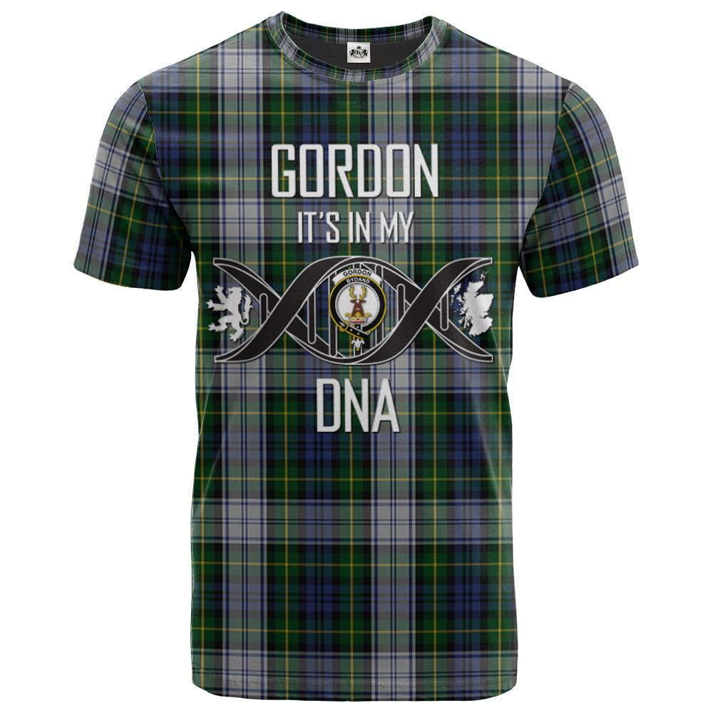 Printivon Gordon Dress Clan DNA In Me Tartan Crest T Shirt