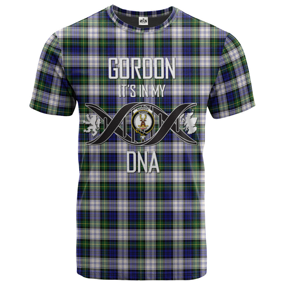 Printivon Gordon Dress Modern Clan DNA In Me Tartan Crest T Shirt