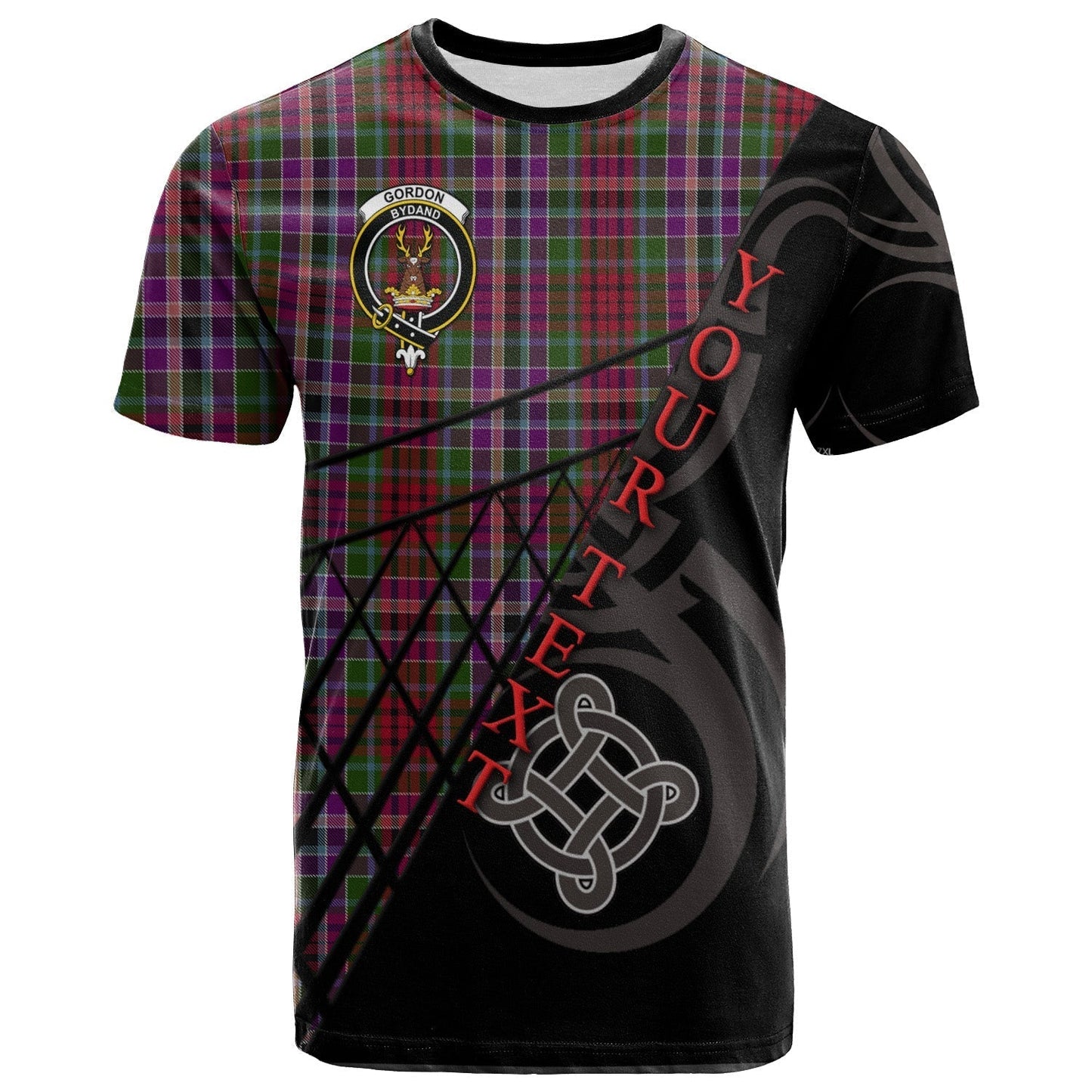 Printivon Gordon Red 02 T Shirt Pattern Celtic 