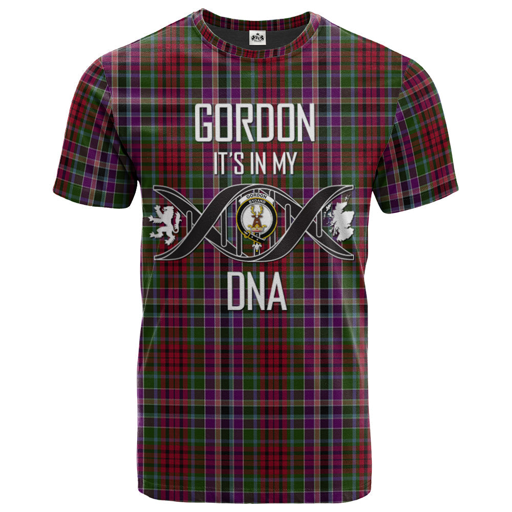 Printivon Gordon Red 02 Clan DNA In Me Tartan Crest T Shirt