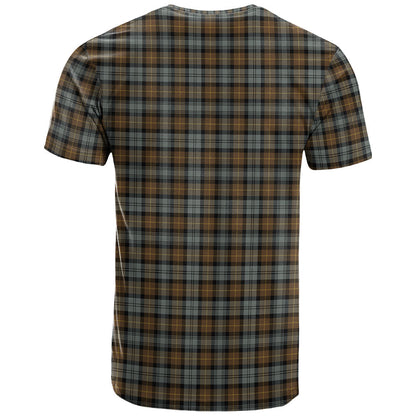 Printivon Gordon Weathered Clan DNA In Me Tartan Crest T Shirt