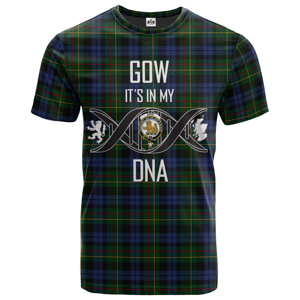 Printivon Gow Hunting 02 Clan DNA In Me Tartan Crest T Shirt