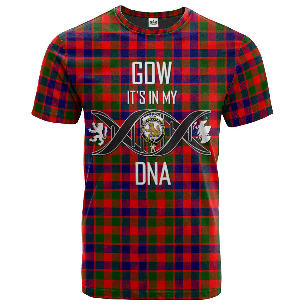 Printivon Gow Modern Clan DNA In Me Tartan Crest T Shirt