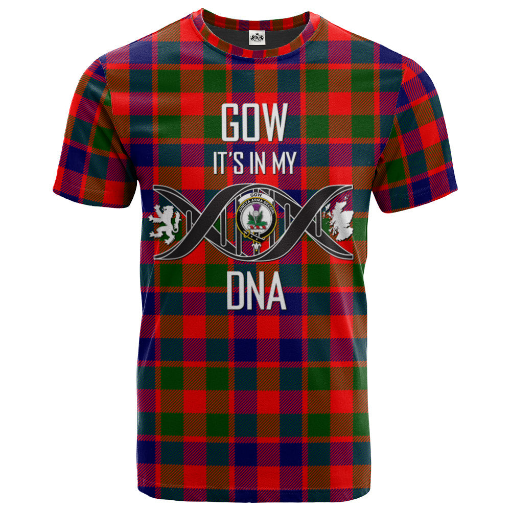 Printivon Gow of Skeoch Clan DNA In Me Tartan Crest T Shirt
