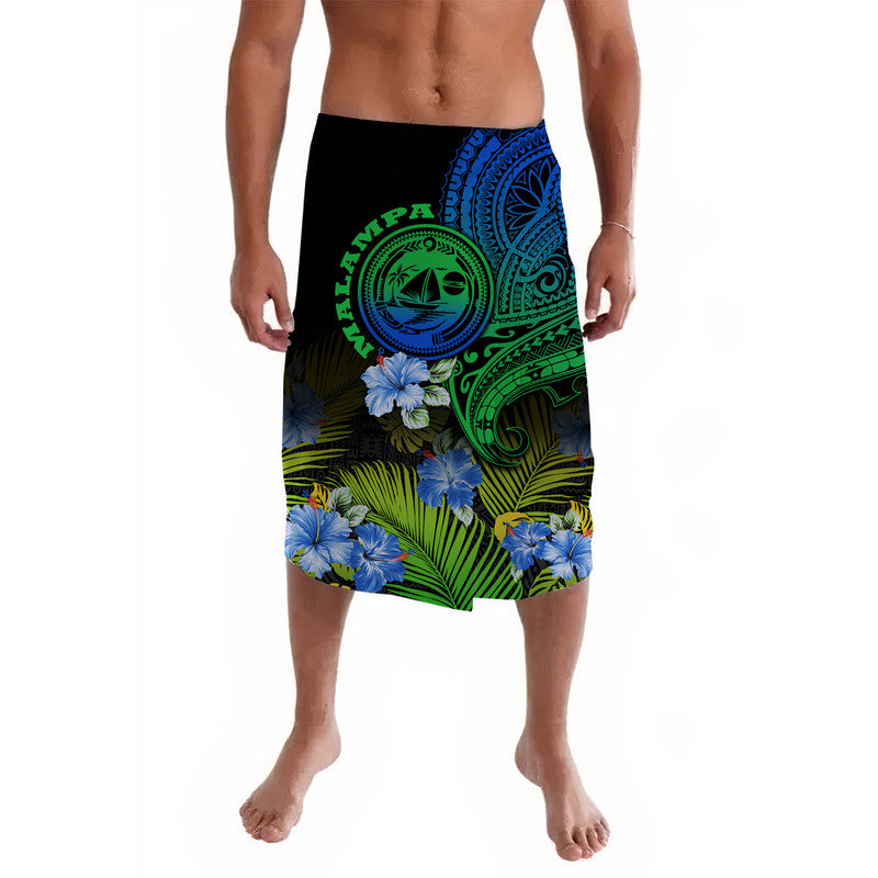 Vanuatu Malampa Province Lavalava Hibiscus Tribal Polynesian Tattoo Ver Gradient