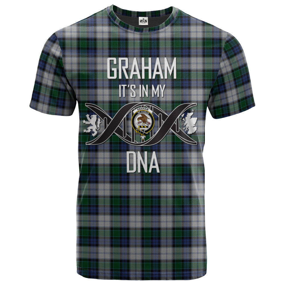 Printivon Graham Dress Clan DNA In Me Tartan Crest T Shirt