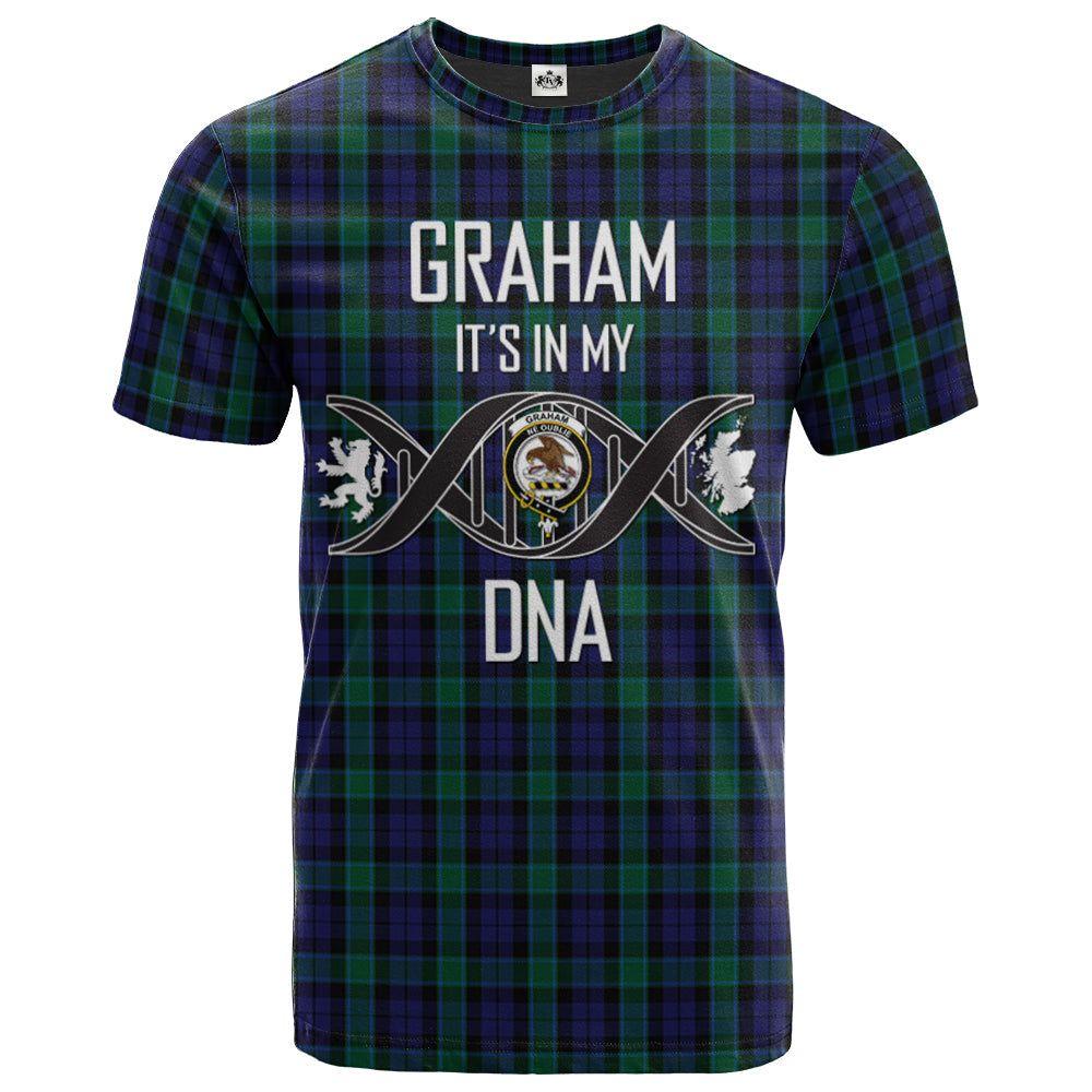 Printivon Graham of Menteith Clan DNA In Me Tartan Crest T Shirt
