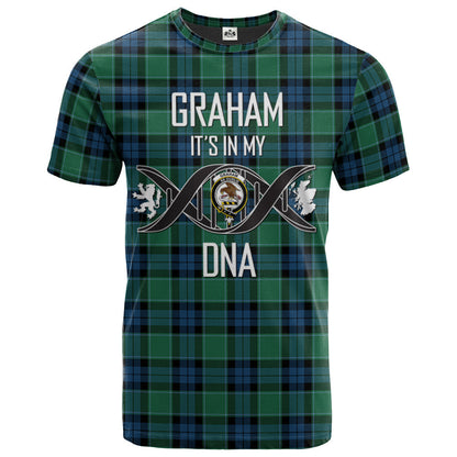 Printivon Graham of Menteith Ancient Clan DNA In Me Tartan Crest T Shirt