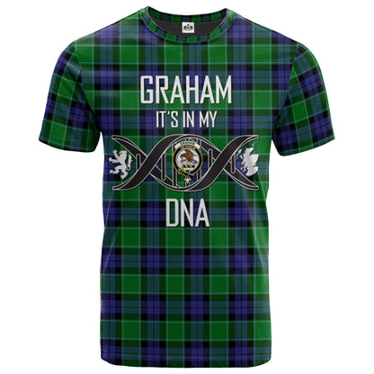 Printivon Graham of Menteith Modern Clan DNA In Me Tartan Crest T Shirt