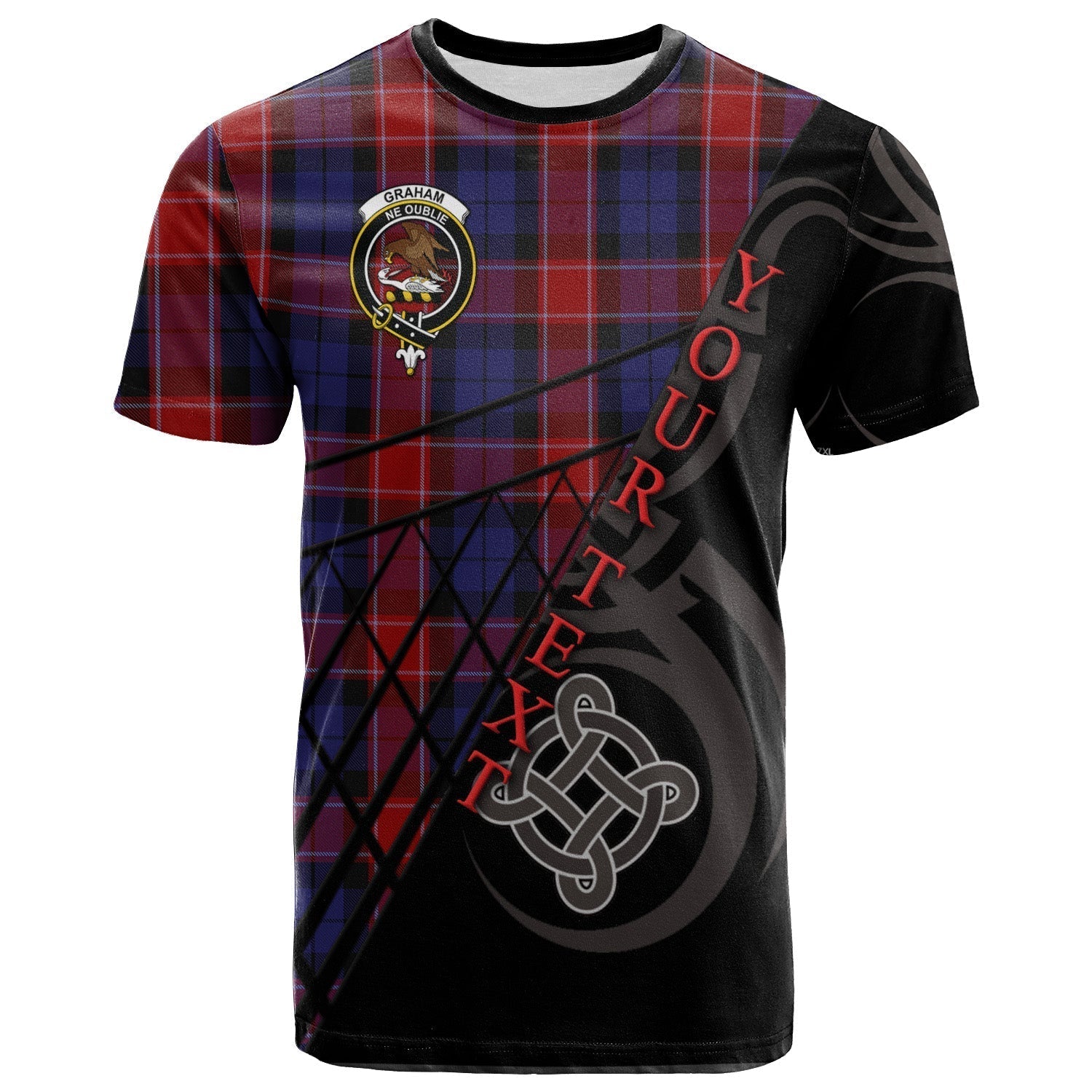 Printivon Graham of Menteith Red 01 T Shirt Pattern Celtic 