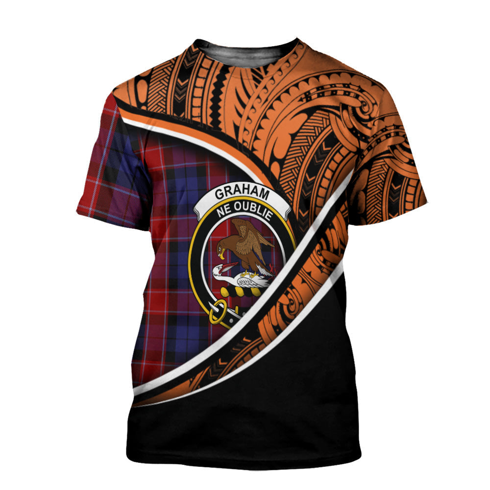 Printivon Graham of Menteith Red 01 T Shirt Pattern Polynesian 
