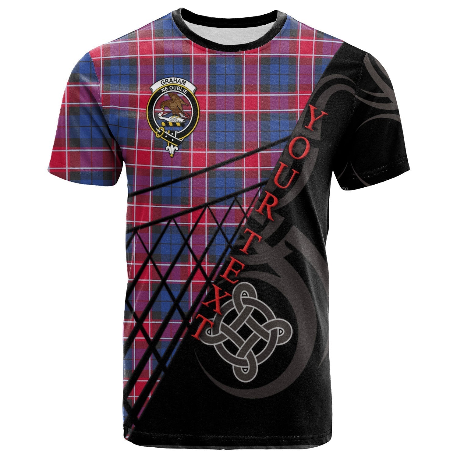 Printivon Graham of Menteith Red 02 T Shirt Pattern Celtic 
