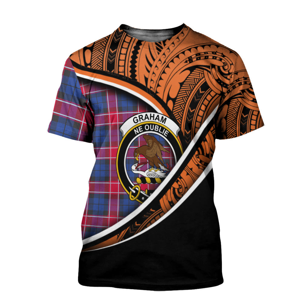 Printivon Graham of Menteith Red 02 T Shirt Pattern Polynesian 