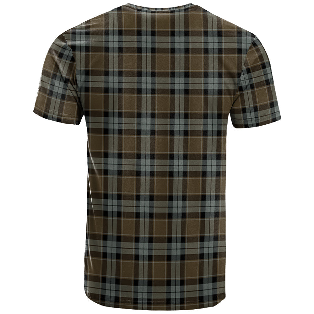 Printivon Graham of Menteith Weathered Clan DNA In Me Tartan Crest T Shirt