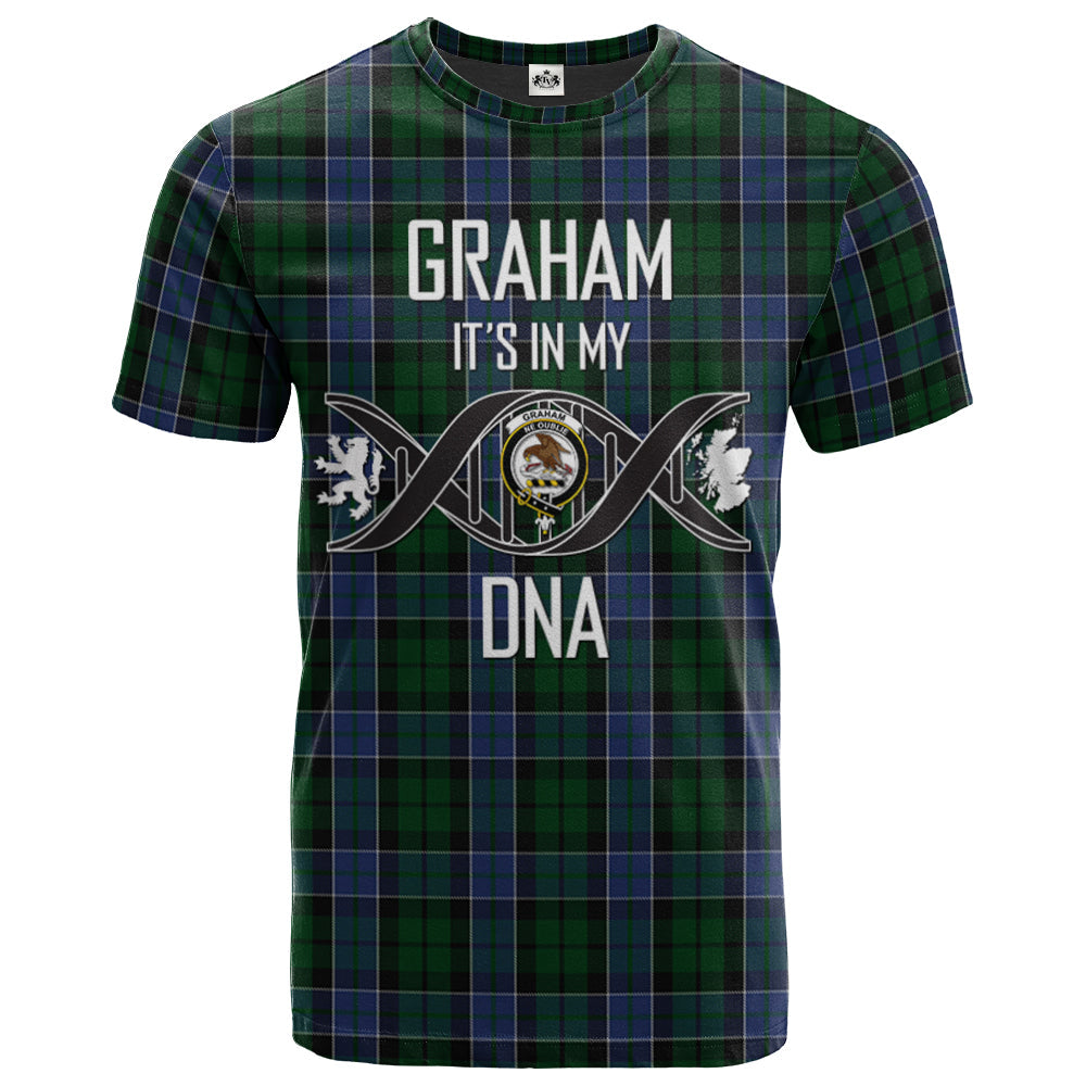 Printivon Graham of Montrose 01 Clan DNA In Me Tartan Crest T Shirt