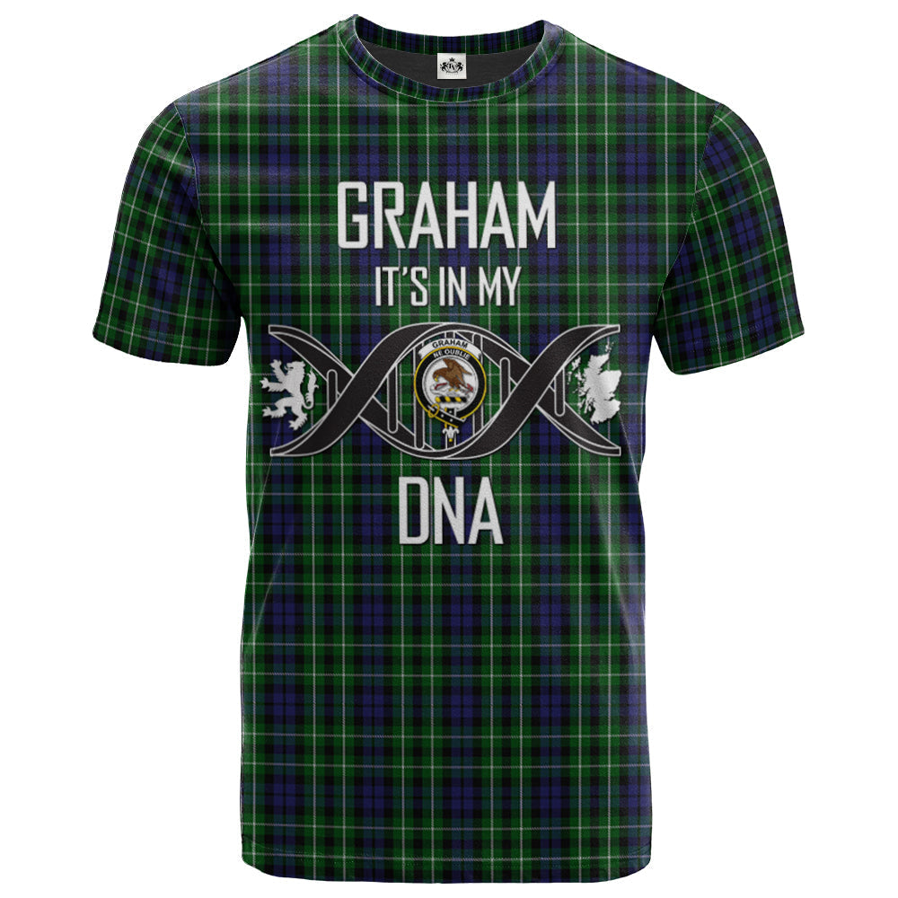 Printivon Graham of Montrose 02 Clan DNA In Me Tartan Crest T Shirt