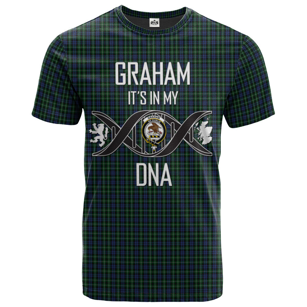 Printivon Graham of Montrose 03 Clan DNA In Me Tartan Crest T Shirt