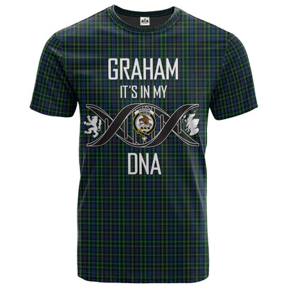 Printivon Graham of Montrose 03 Clan DNA In Me Tartan Crest T Shirt